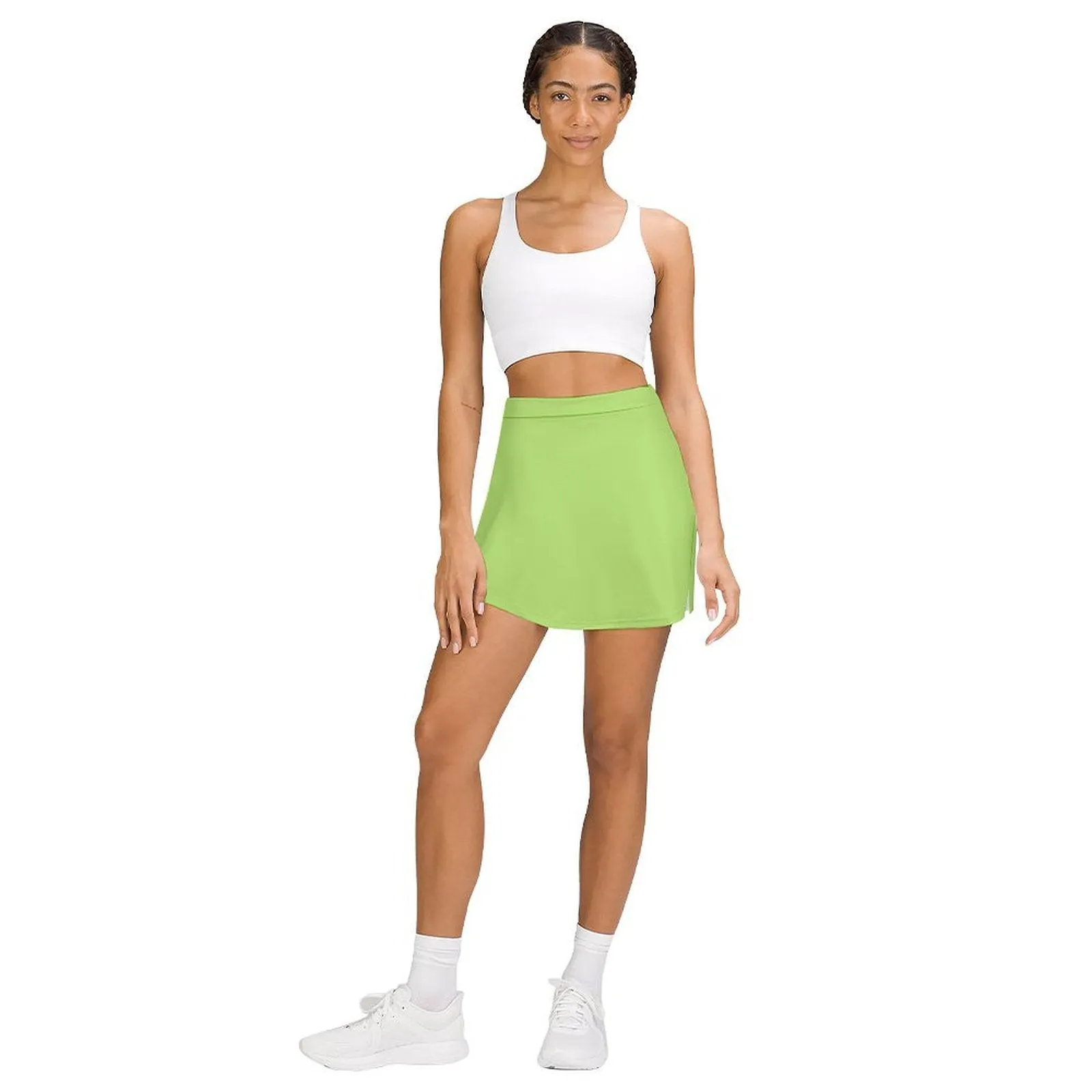 A-Line Skirt with Pocket Light proof trouser skirt Yellow Green