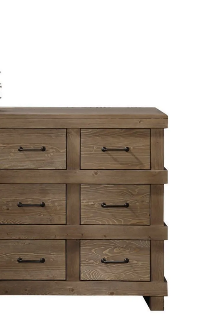 Adams - Anqtique Dresser - Brown Oak by Couch.com