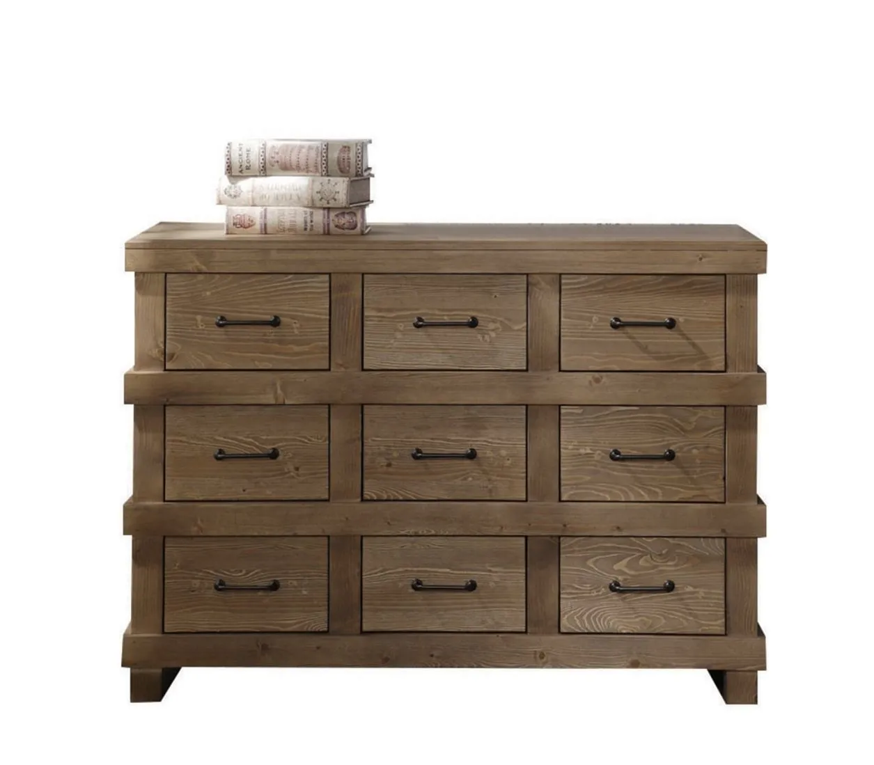 Adams - Anqtique Dresser - Brown Oak by Couch.com