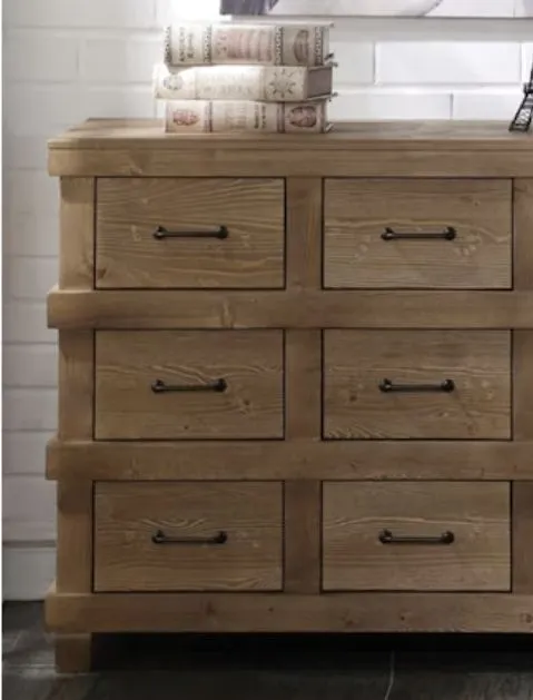 Adams - Anqtique Dresser - Brown Oak by Couch.com