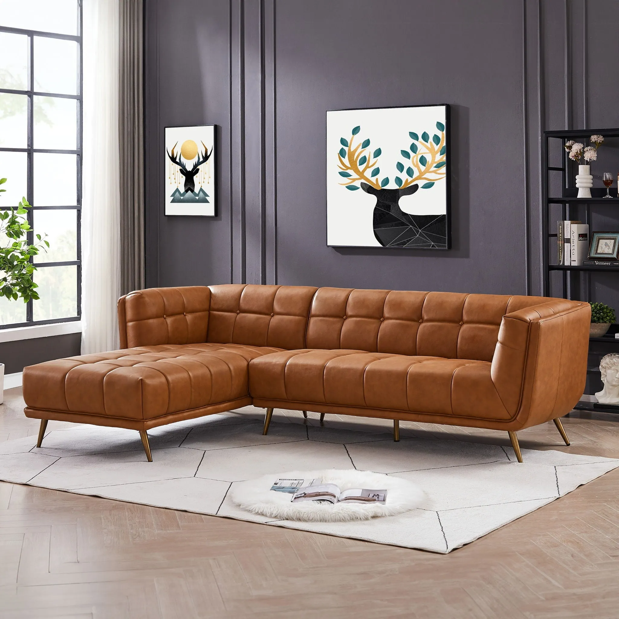 Addison - L Shape Sectional Sofa Tufted by Couch.com