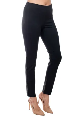 Adrianna Papell mid banded waist solid ponte pant by Curated Brands