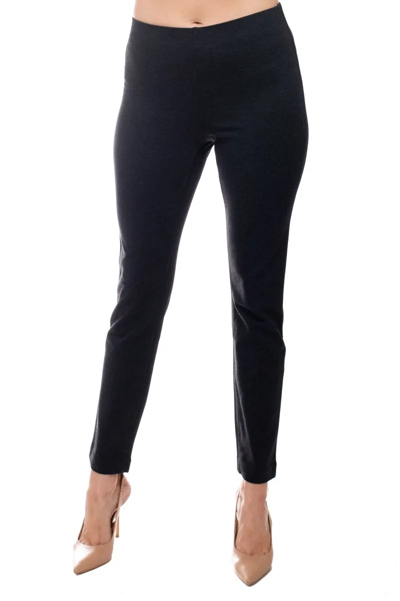 Adrianna Papell mid banded waist solid ponte pant by Curated Brands