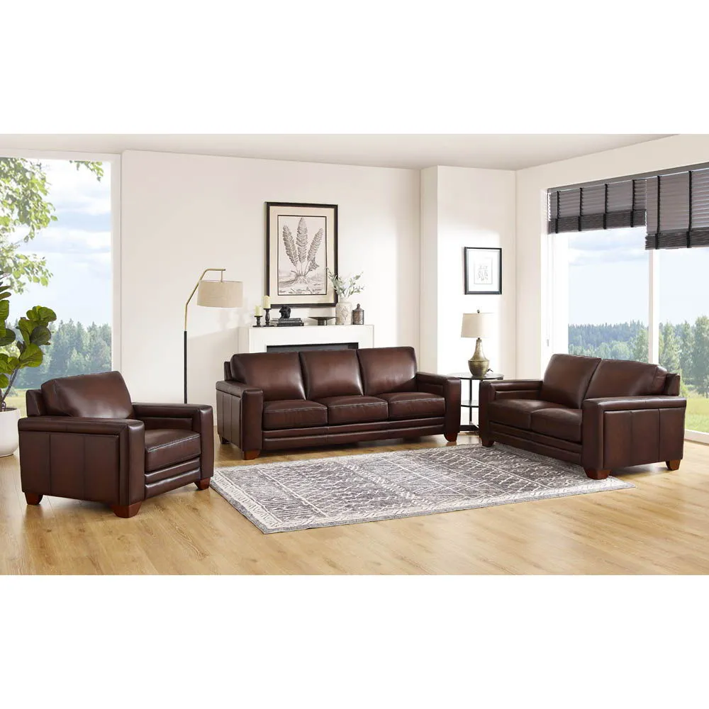 Aiden - Leather Loveseat by Couch.com
