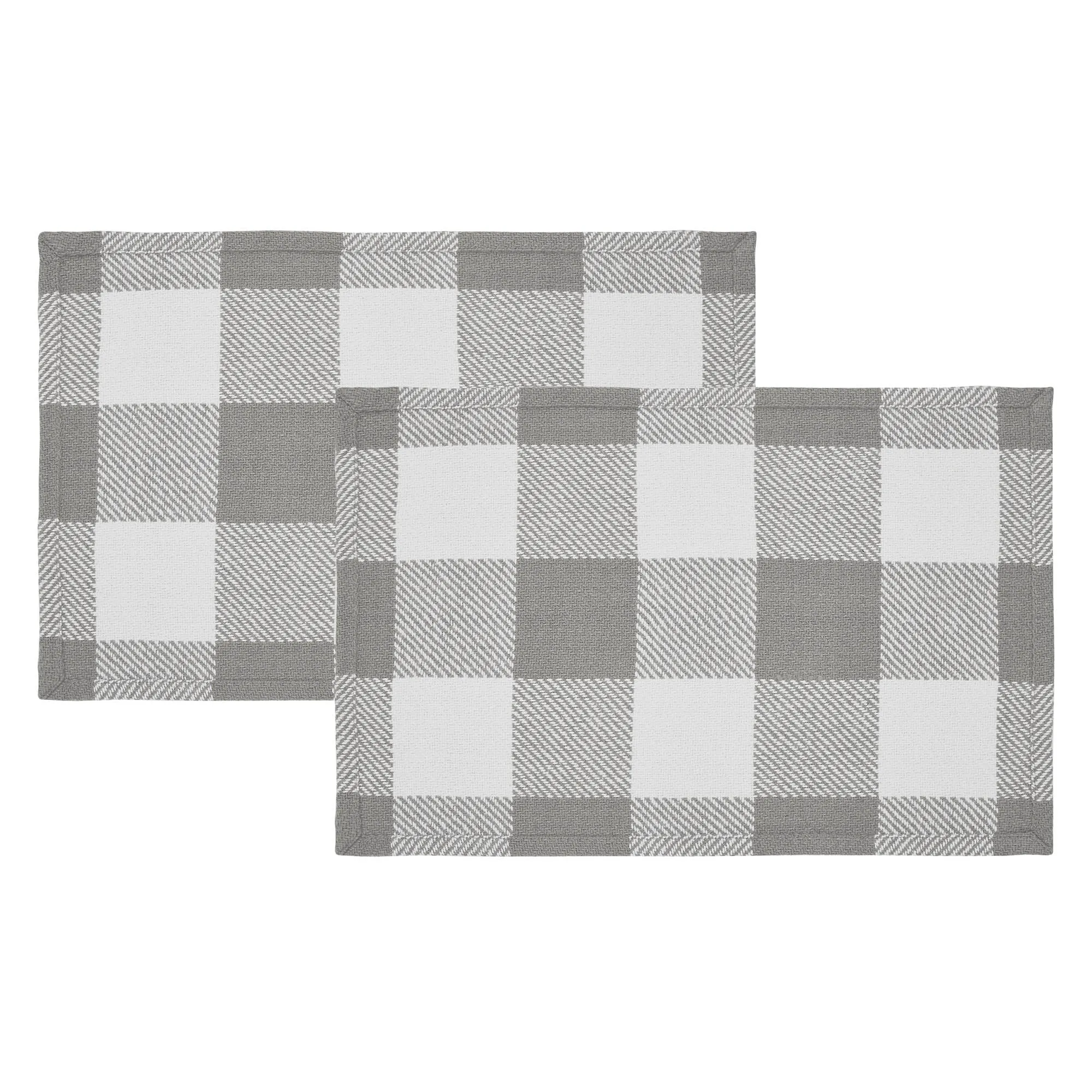 Annie Buffalo Check Grey Placemat Set of 2 13x19