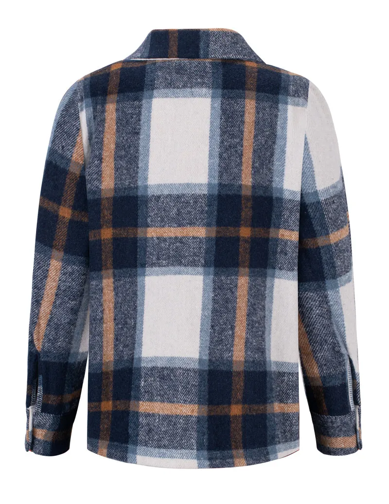 Arshiner Boys Flannel Shirts Kids Button Down Plaid Shirt