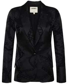 Black Grunge Chain Chamberlain Blazer