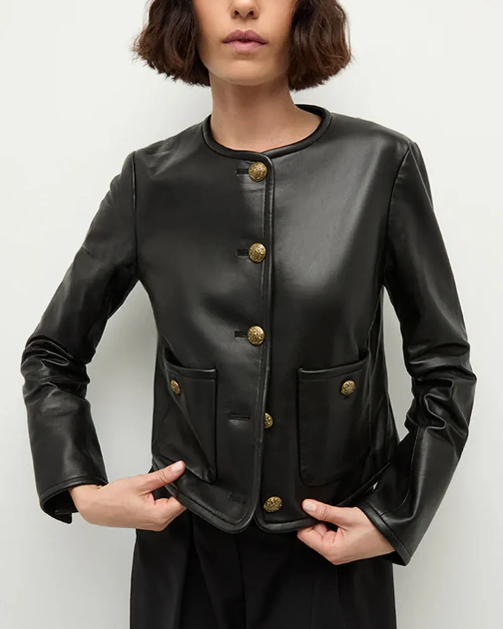 Black Leather Andrea Jacket