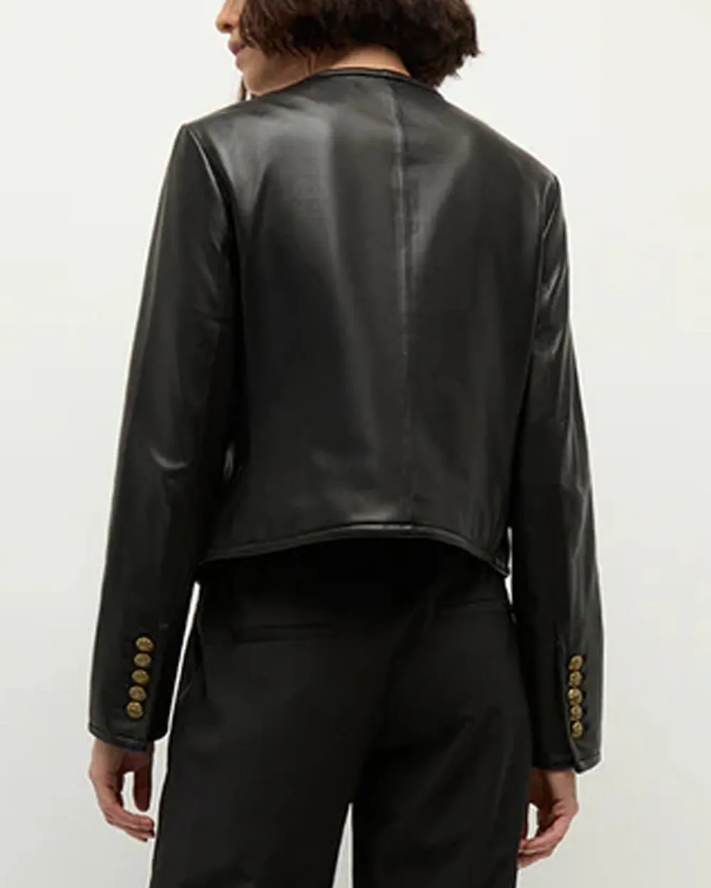 Black Leather Andrea Jacket