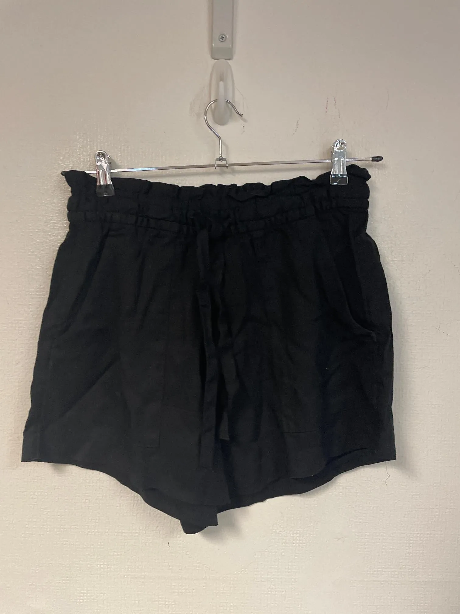 Black papaerbag shorts, H&M, Size 10 (Lyocel)