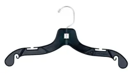 BLACK PLASTIC HANGERS 10" BOX OF 100