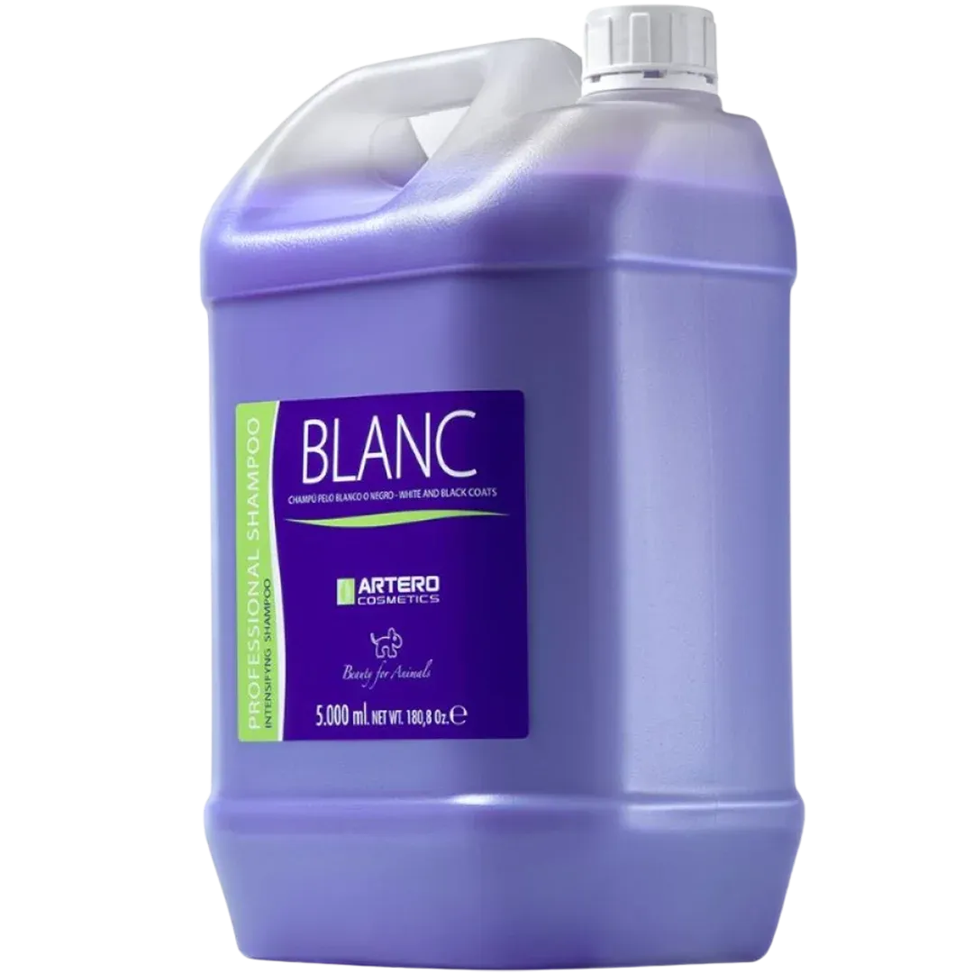 Blanc White or Black Coat Shampoo 5 Liters by Artero