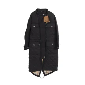 Burberry Black Linen Cotton Outerwear Women