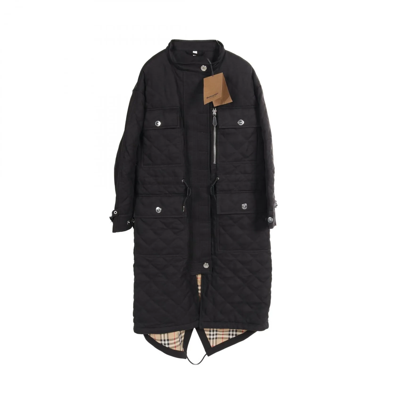 Burberry Black Linen Cotton Outerwear Women