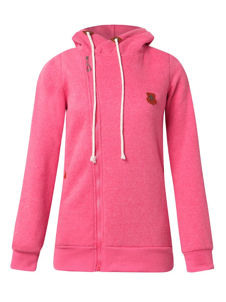 Casual Hooded Long Sleeve Sweatshirt Coats