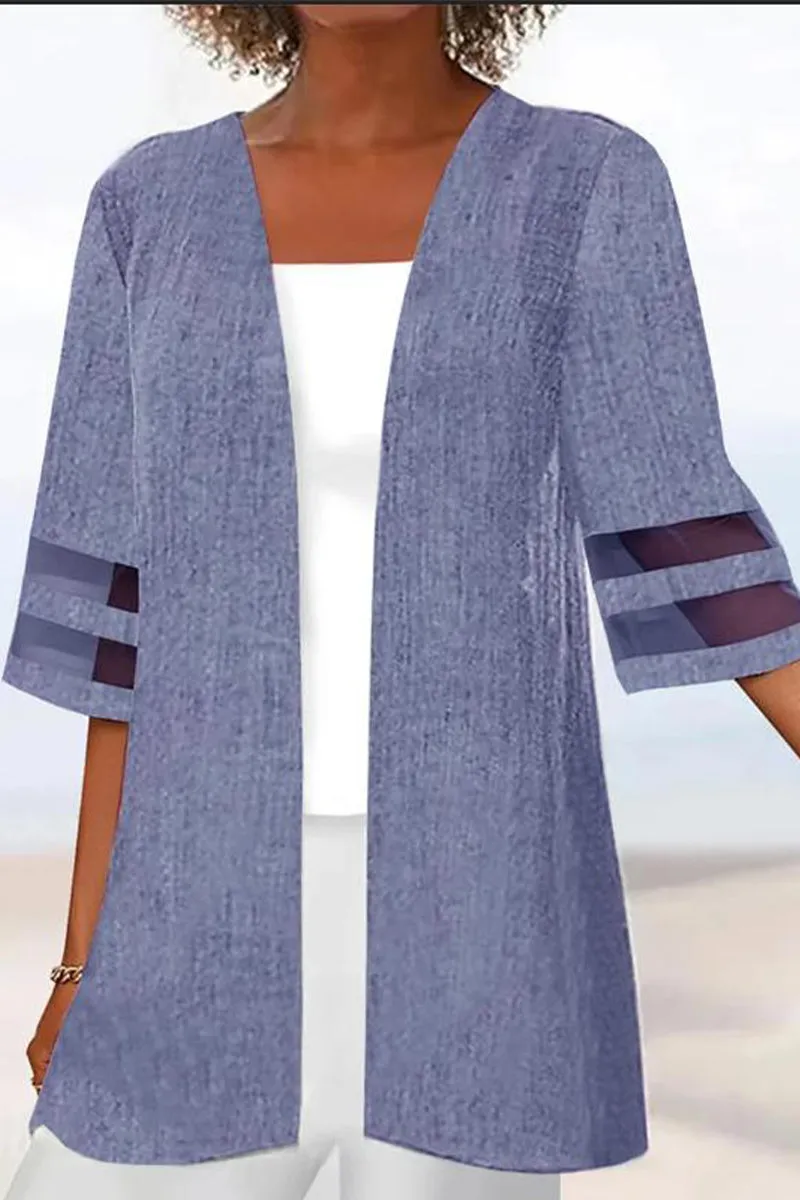 Casual Solid Outerwear