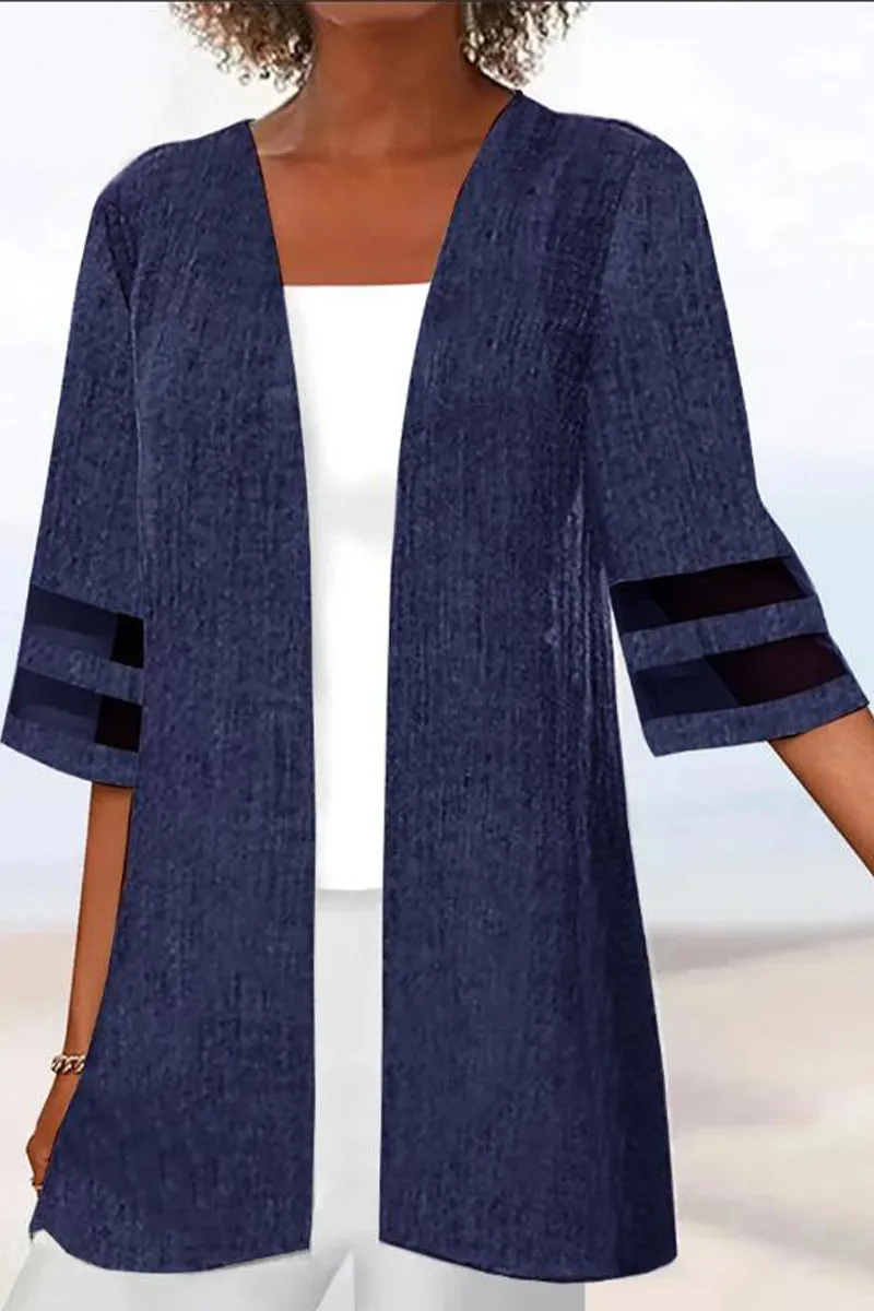 Casual Solid Outerwear