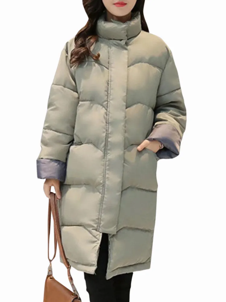 Casual Women Thicken Cotton Coats