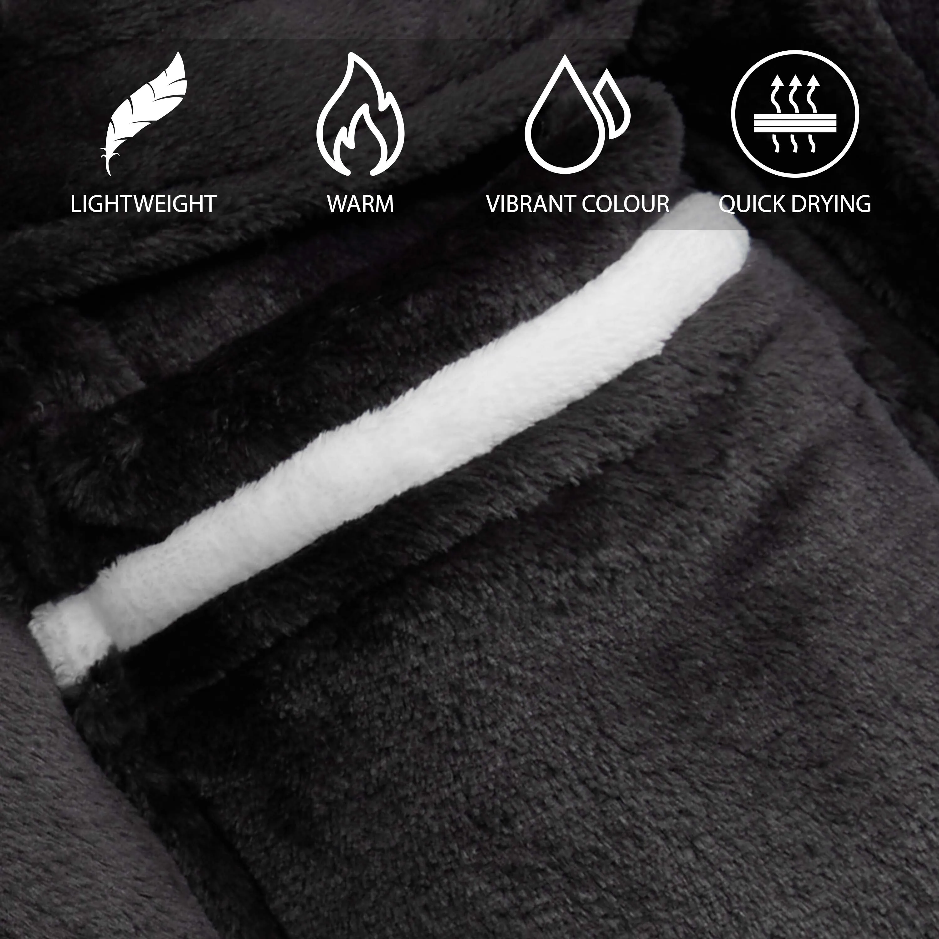 CityComfort Ladies Dressing Gowns Soft Fleece Hooded Women's Robes