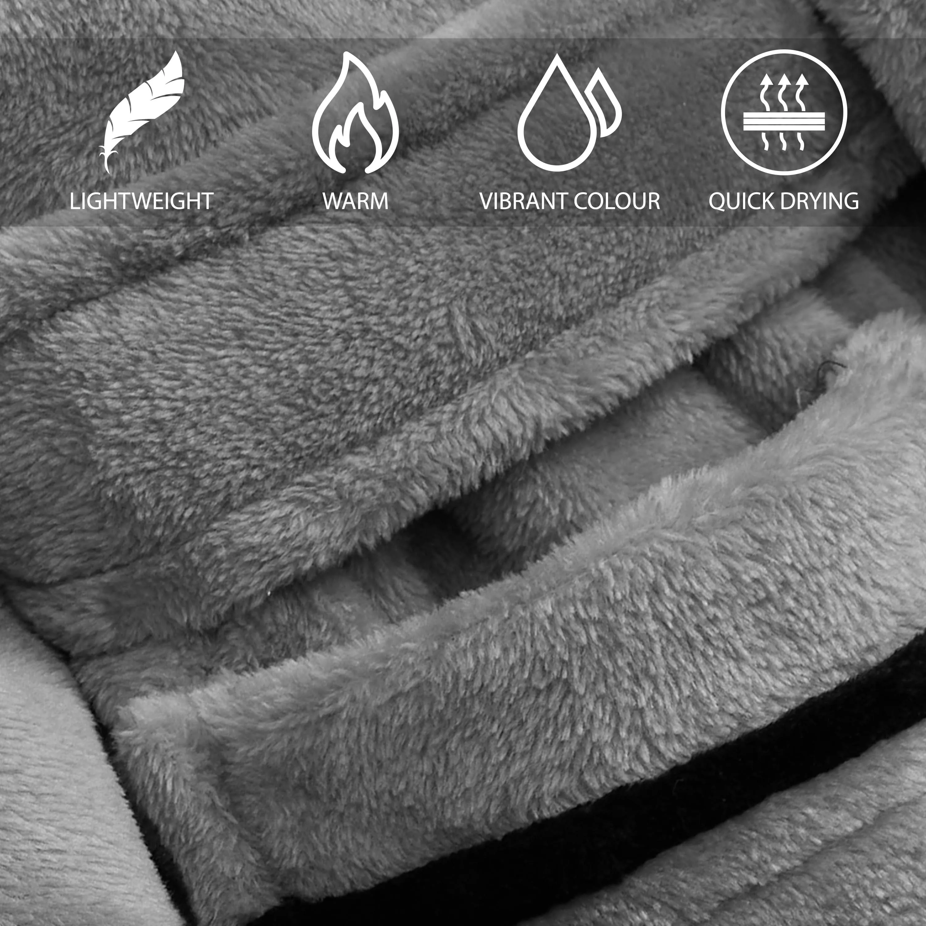 CityComfort Ladies Dressing Gowns Soft Fleece Hooded Women's Robes
