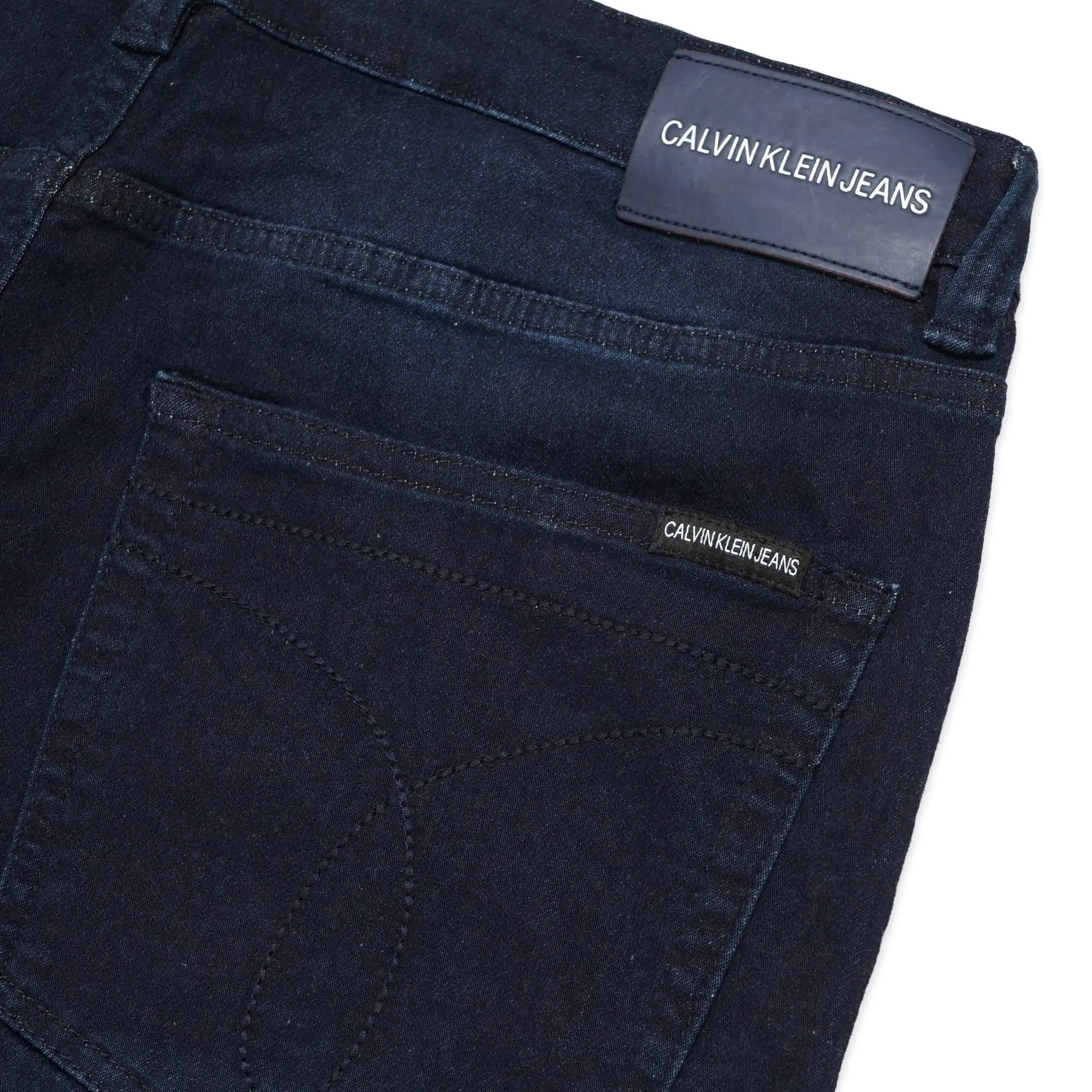 CK Stretch Washed Denim Shorts