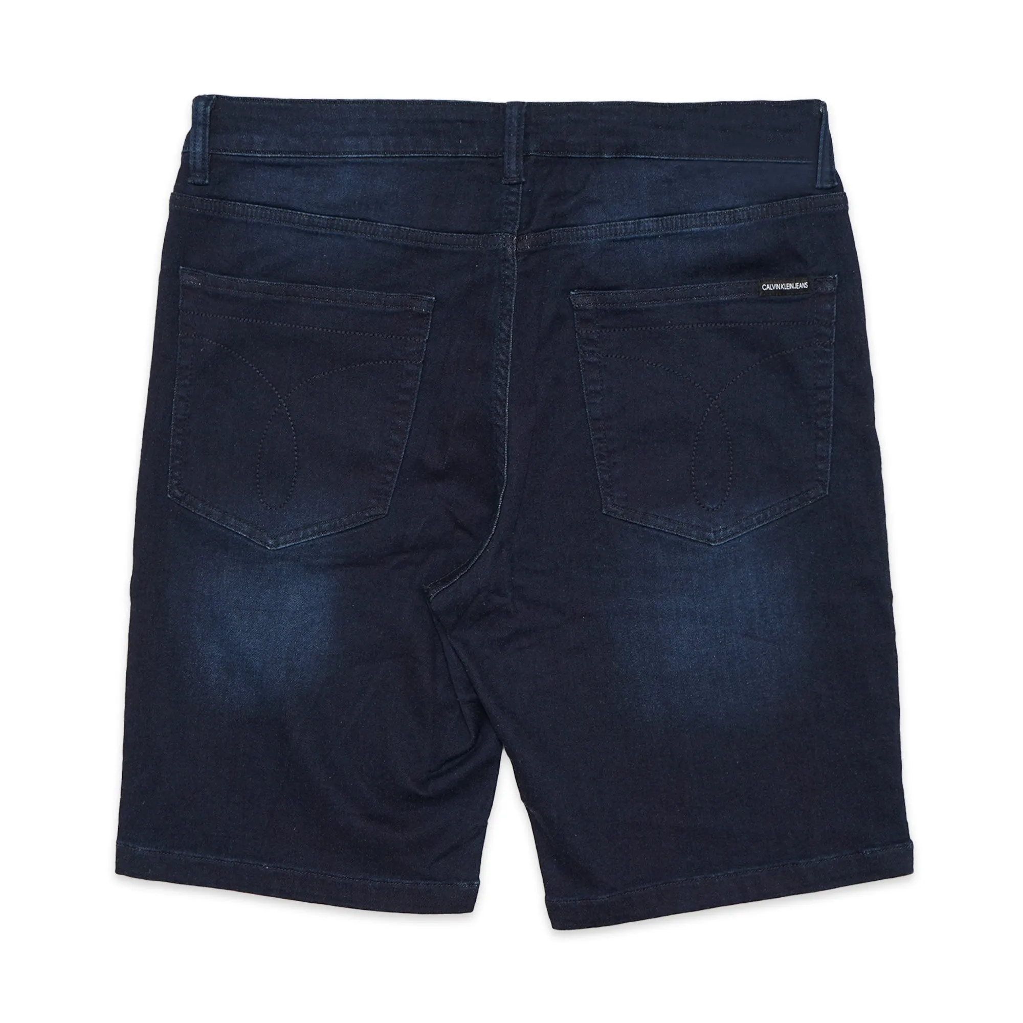 CK Stretch Washed Denim Shorts