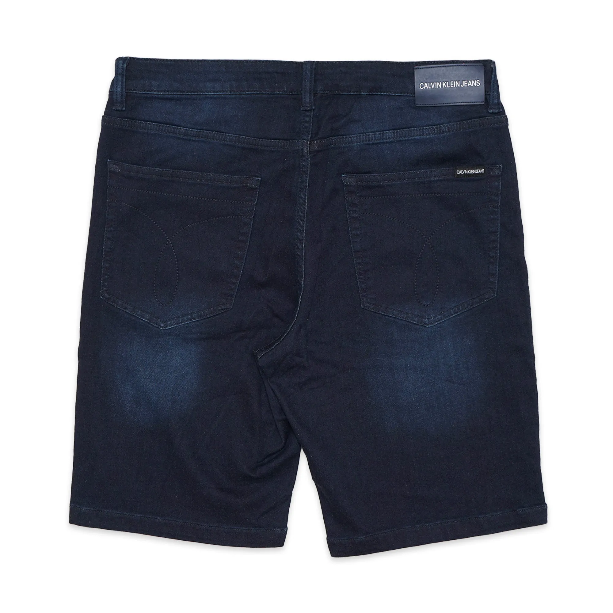 CK Stretch Washed Denim Shorts
