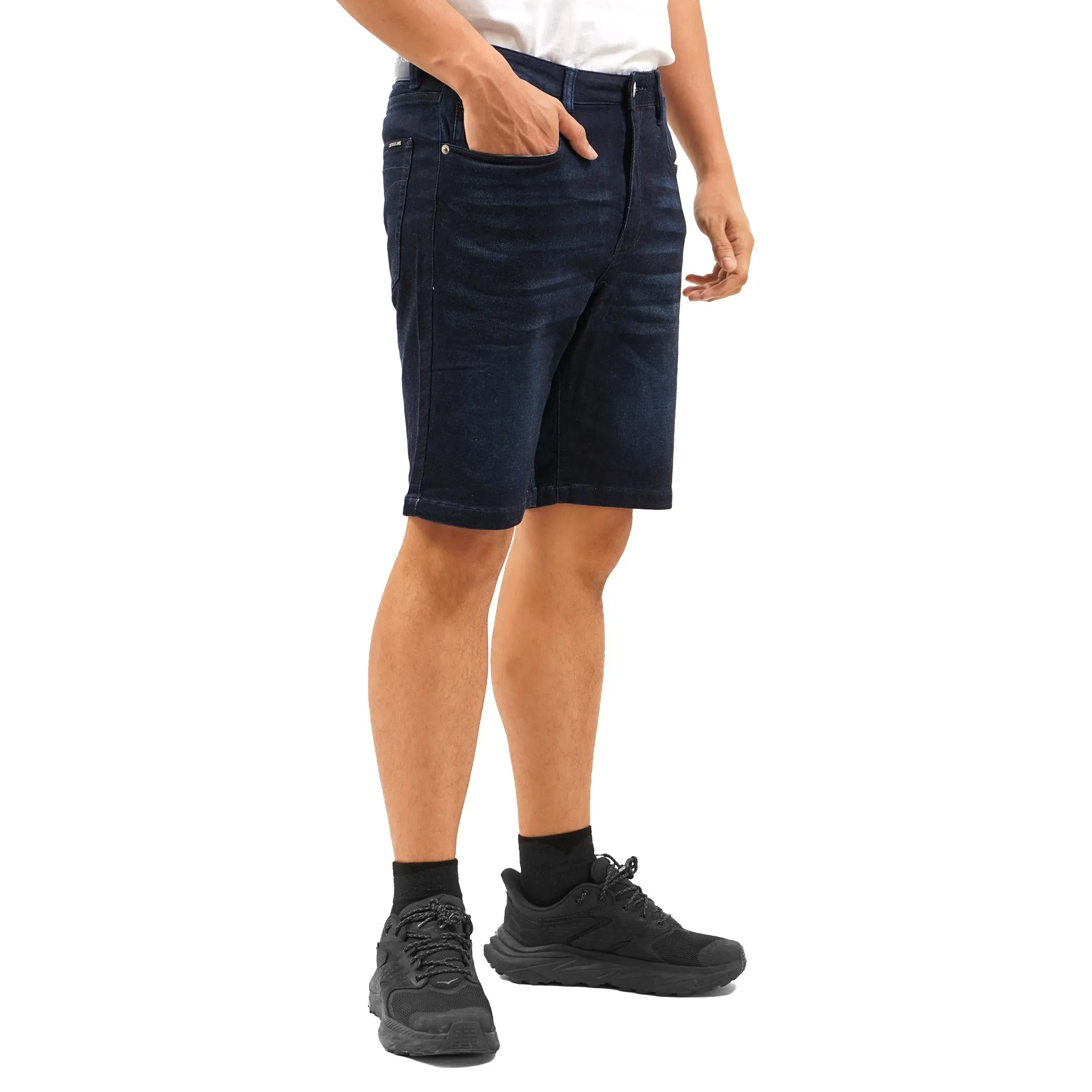 CK Stretch Washed Denim Shorts