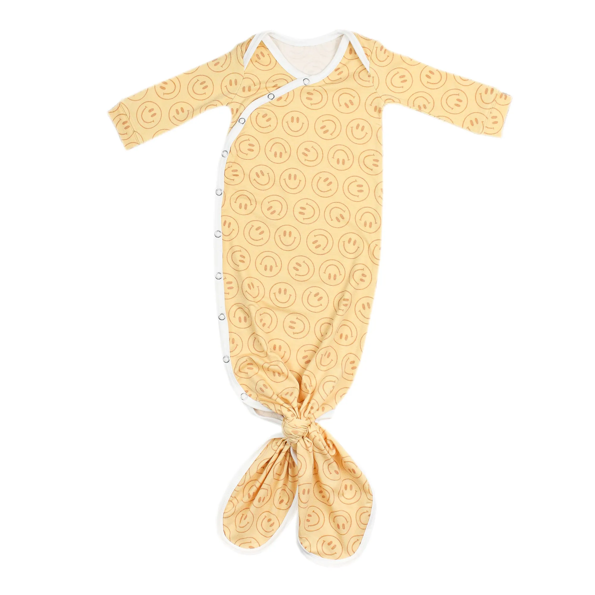 Copper Pearl Newborn Knotted Gown / Vance