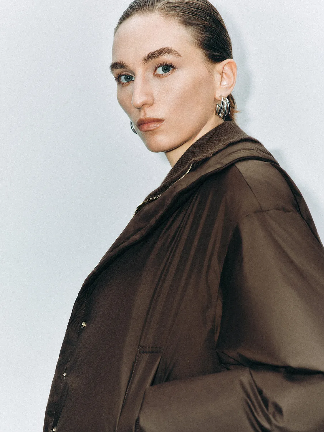 Cropped Padded Down Outerwear