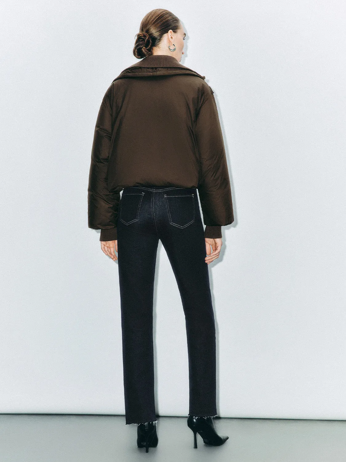Cropped Padded Down Outerwear