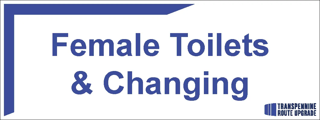 Door Sign - Female Toilets & Changing Room