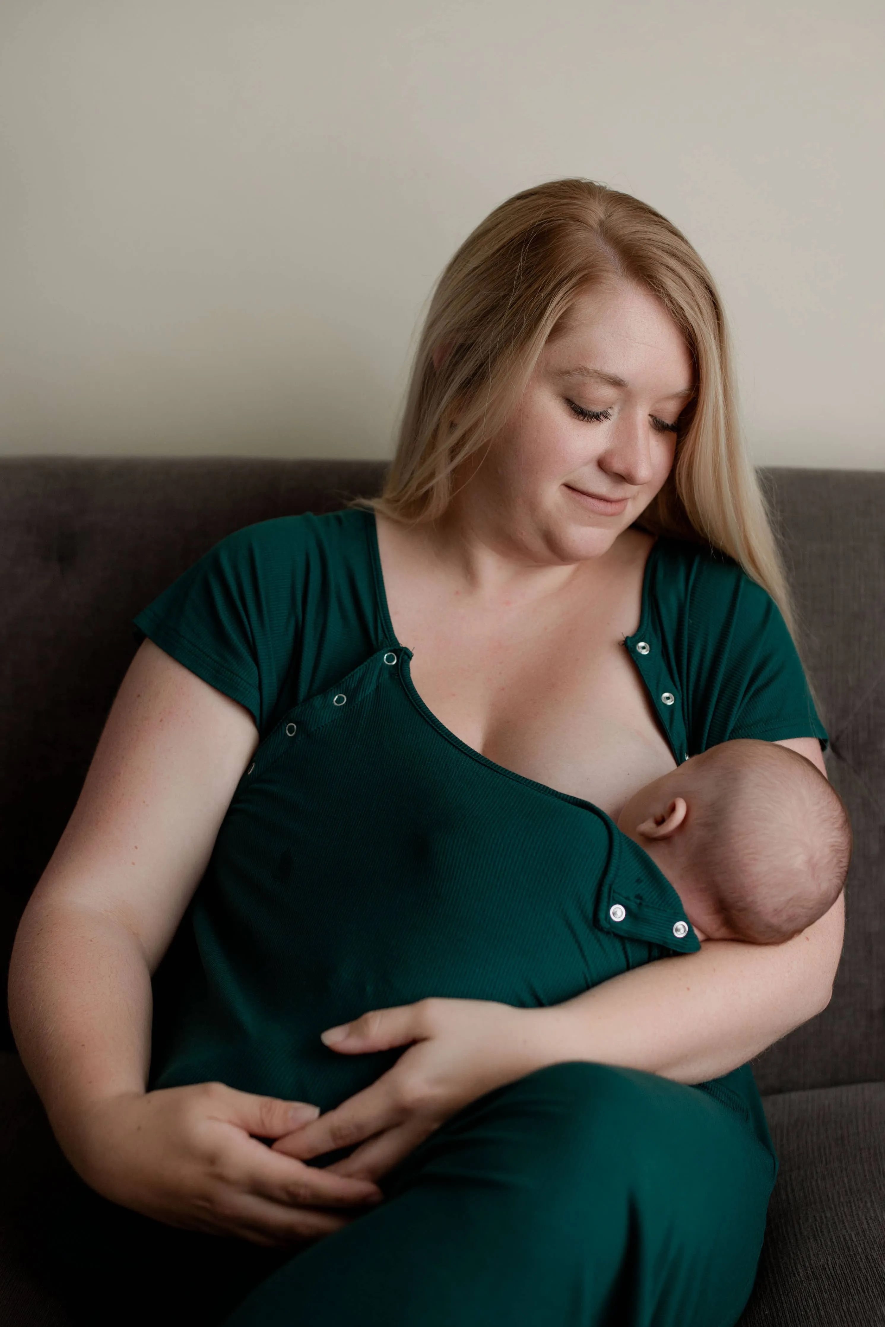 Forest Maternity Mommy Labor and Delivery/ Nursing Gown