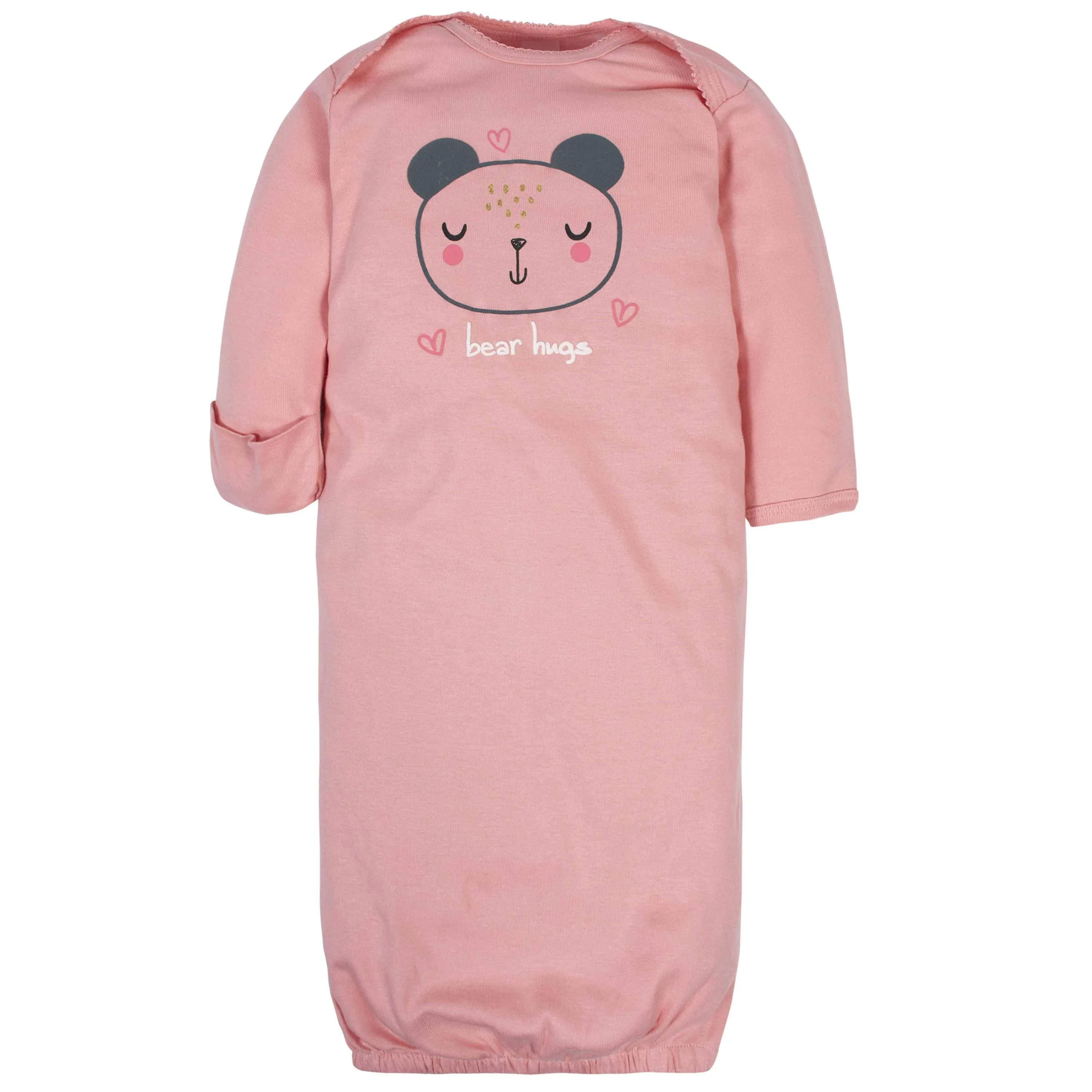Gerber® 2-Pack Baby Girls Bear Gowns