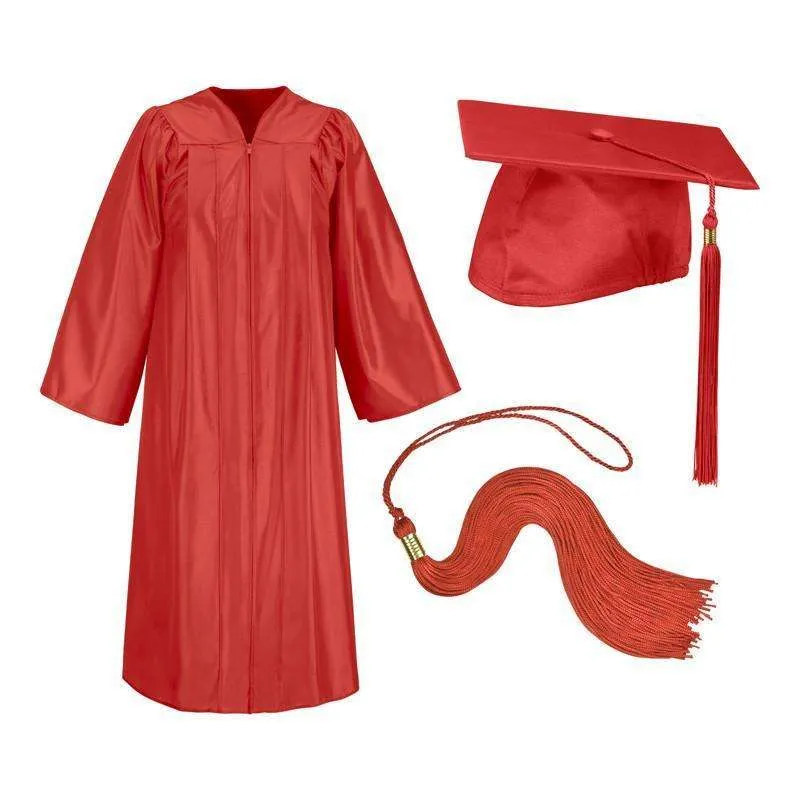 Graduation Caps And Gowns. Shiny Finish All Colors For Sale. American Company