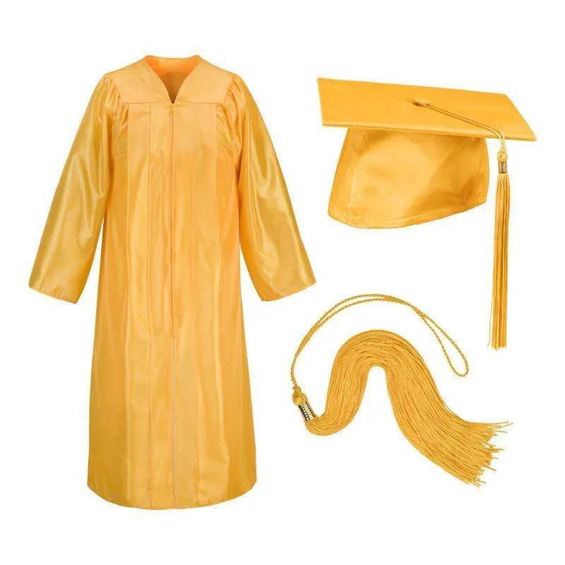Graduation Caps And Gowns. Shiny Finish All Colors For Sale. American Company