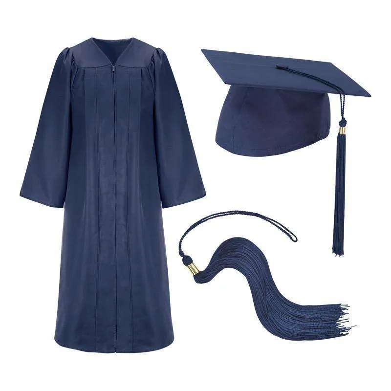 Graduation Caps And Gowns. Shiny Finish All Colors For Sale. American Company