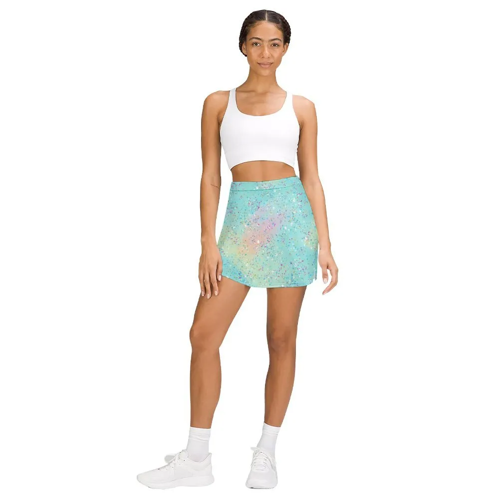 Green Splash A-Line Skirt with Pocket Light proof trouser skirt