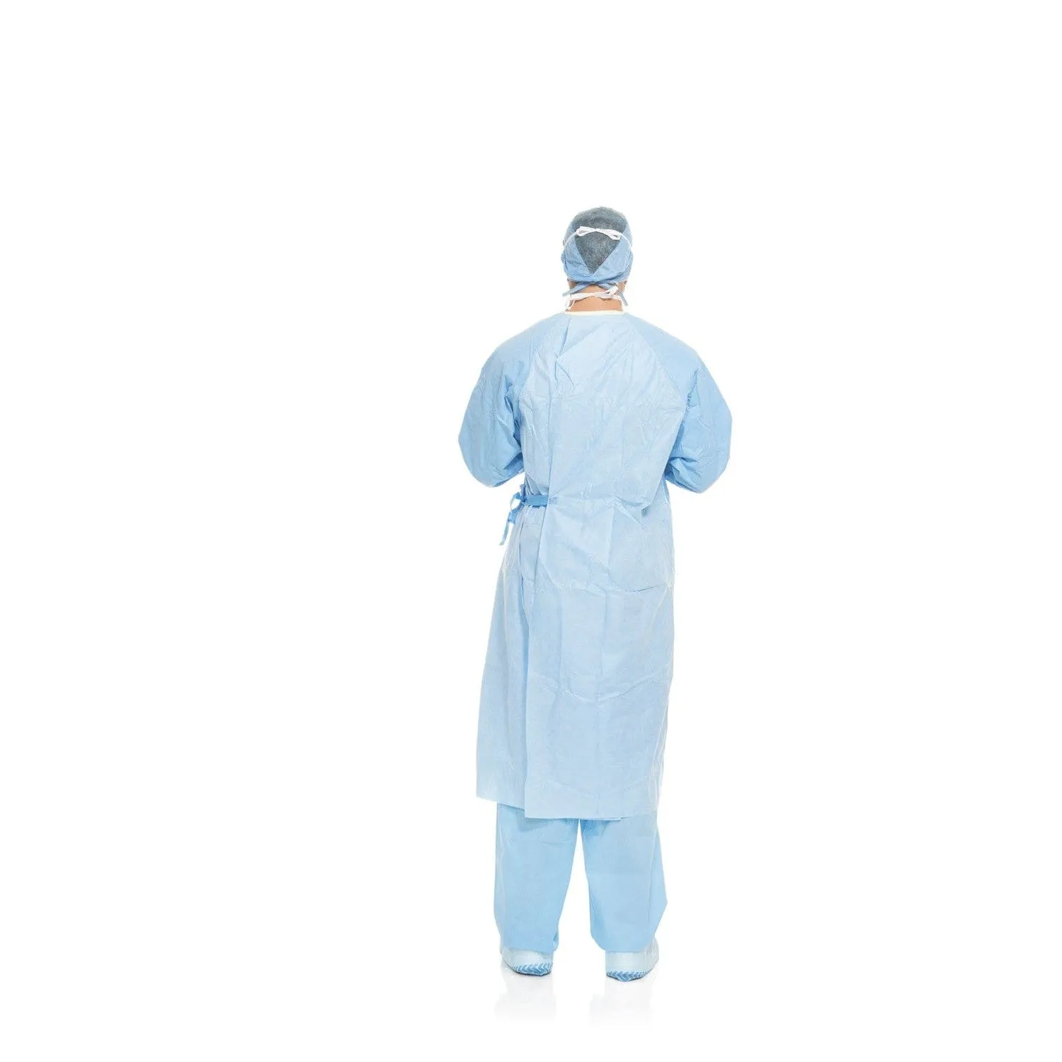 Halyard Aero Blue Performance Surgical Gowns witout Towel, Standard Length, Non Sterile