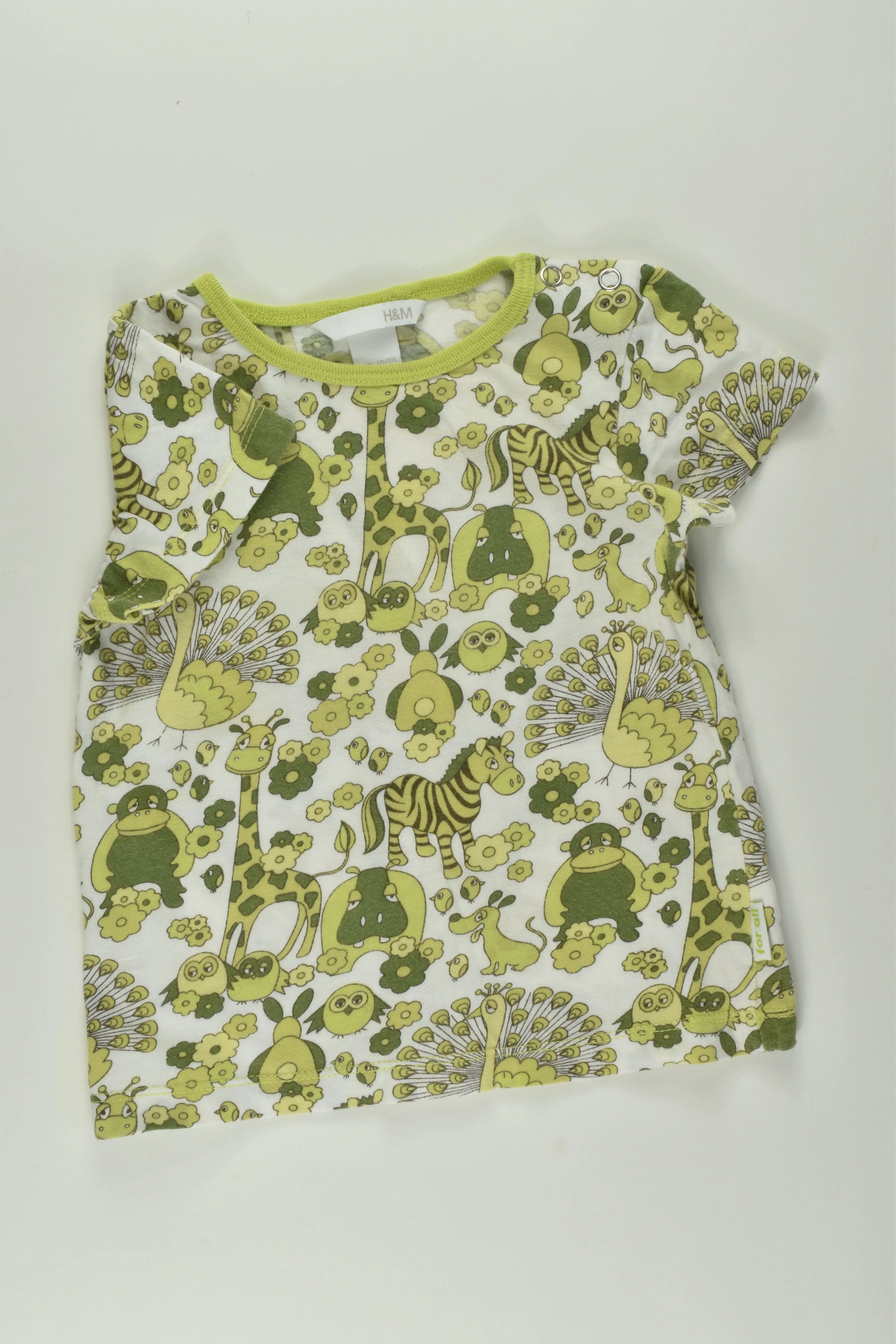 H&M Size 0 Retro Print T-shirt