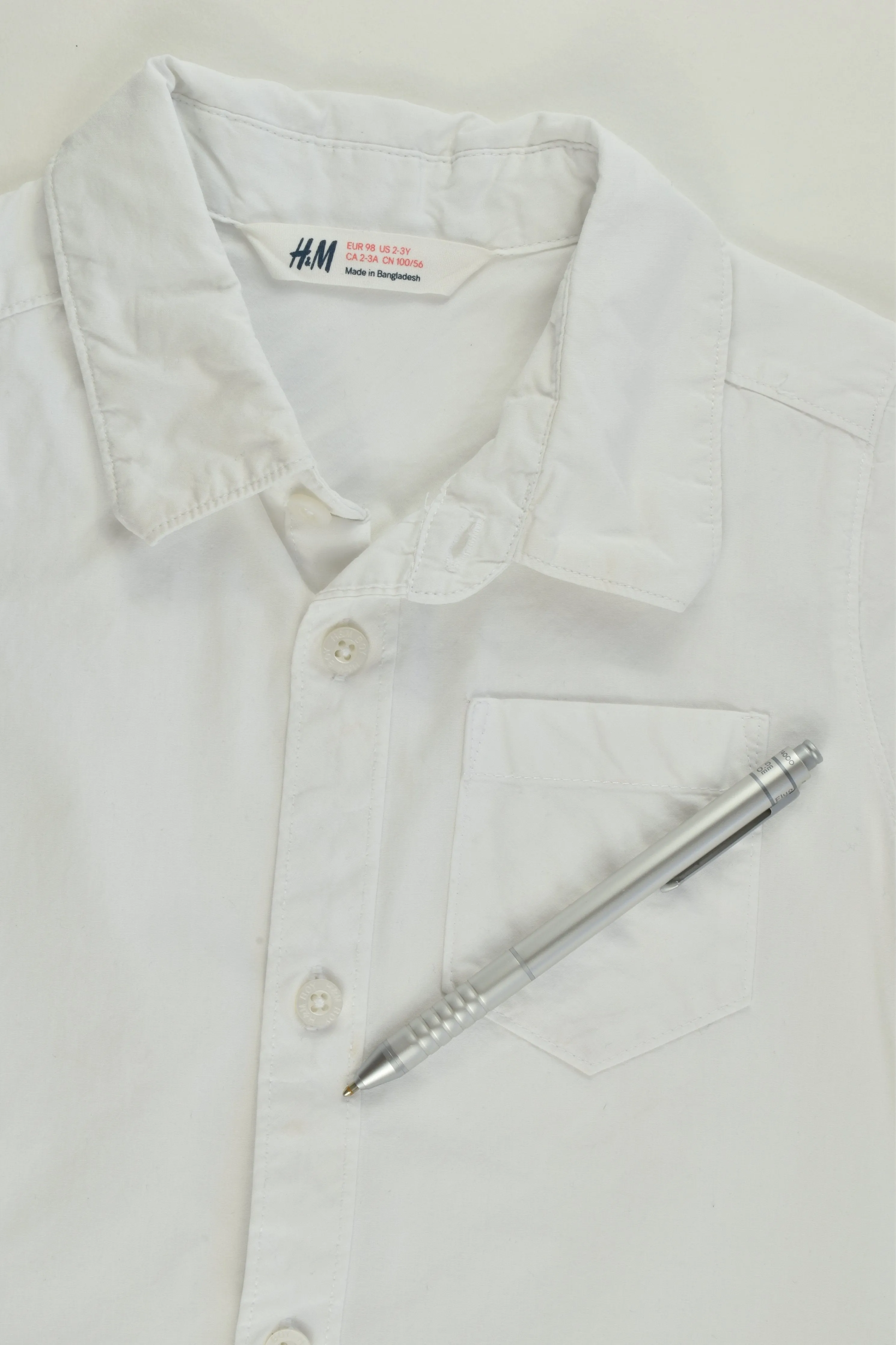 H&M Size 3 (98 cm) White Shirt