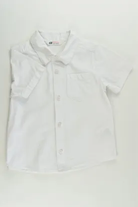 H&M Size 3 (98 cm) White Shirt