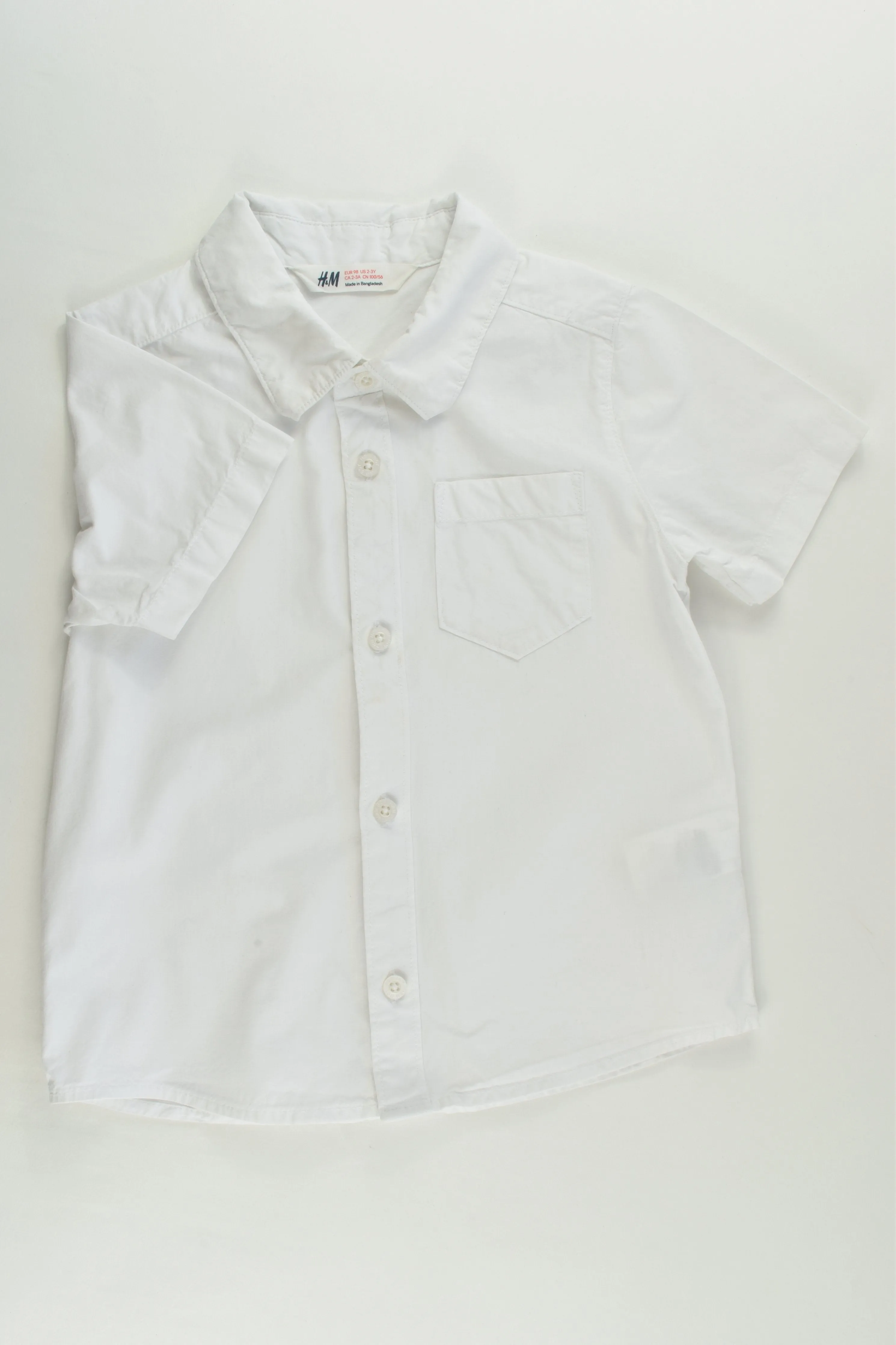 H&M Size 3 (98 cm) White Shirt