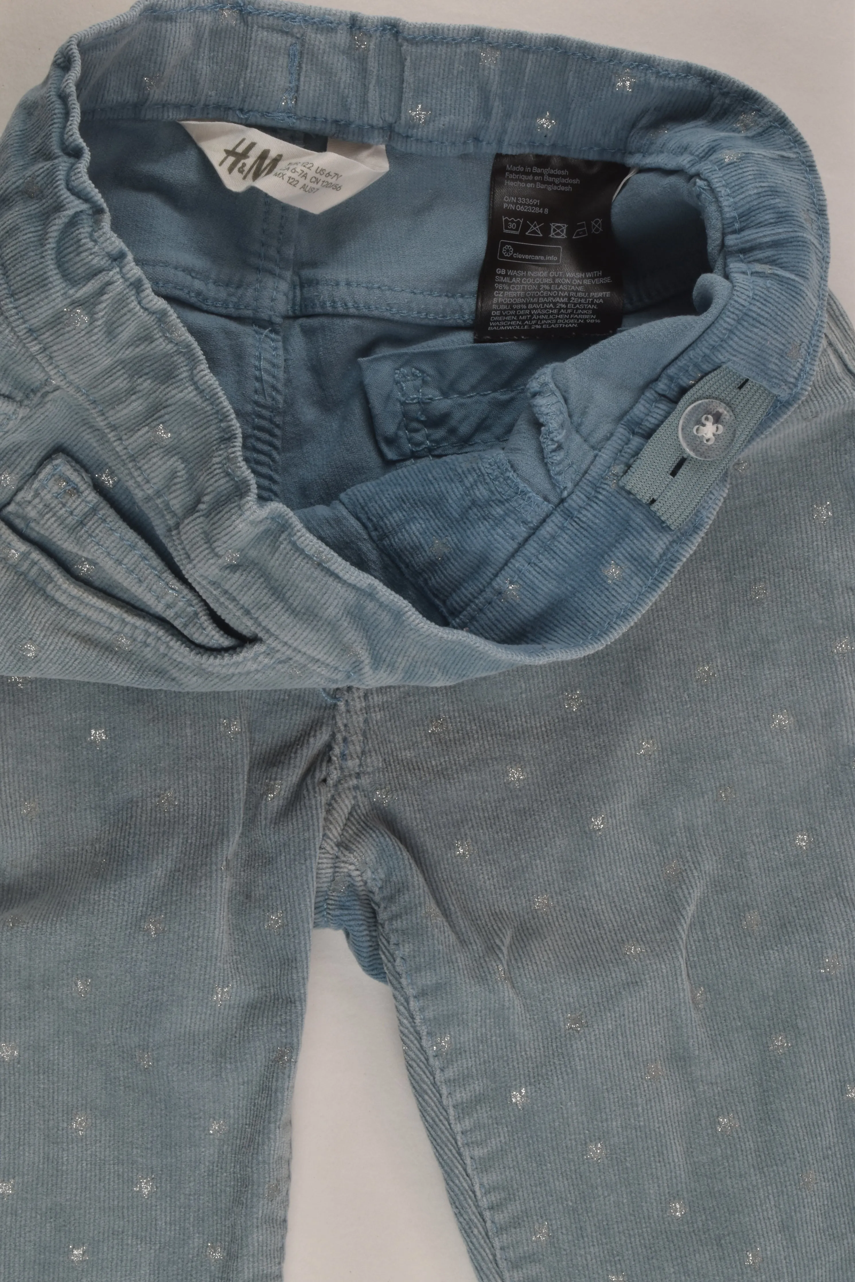 H&M Size 7 Stretchy Cord Pants