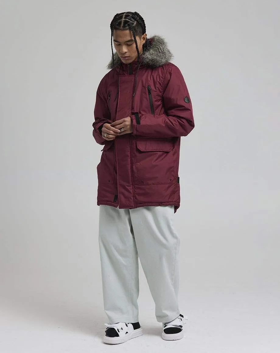 HECTO MEN'S ARTIC PARKA JACKET | BURGUNDY