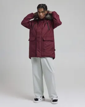 HECTO MEN'S ARTIC PARKA JACKET | BURGUNDY