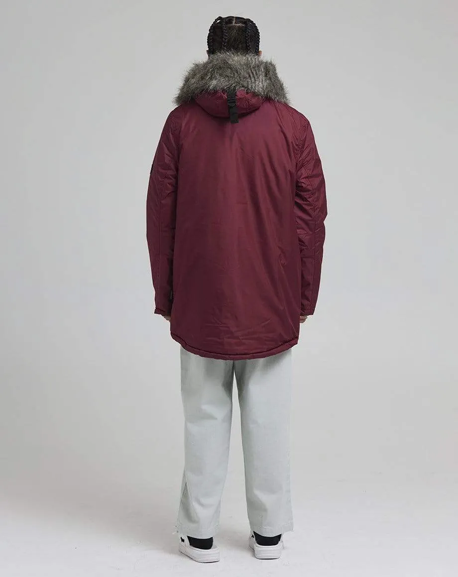 HECTO MEN'S ARTIC PARKA JACKET | BURGUNDY