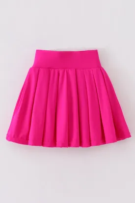 Hot pink Pleats active skorts