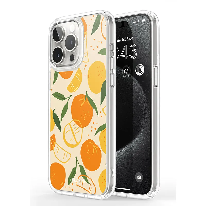 iPhone 14 Pro Max Halo MagSafe Cute Phone Case - Oranges & Lemons