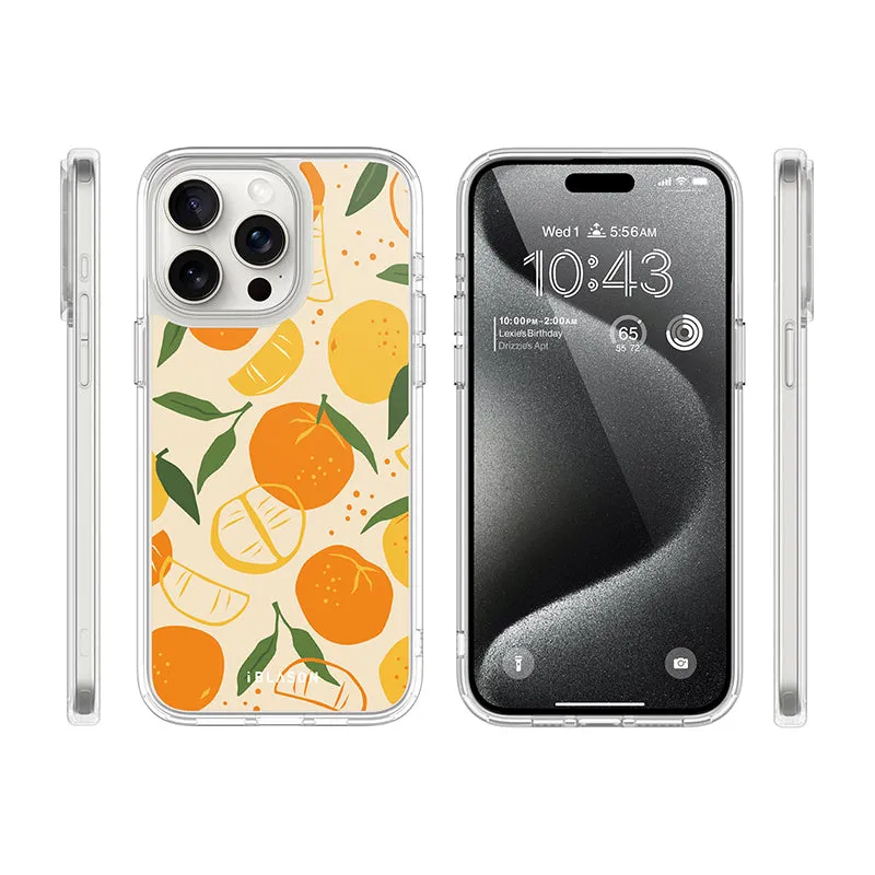 iPhone 14 Pro Max Halo MagSafe Cute Phone Case - Oranges & Lemons
